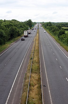 Knowsley Expressway north from Water Lane bridge.jpg