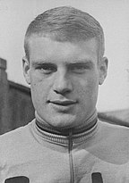 Rudi Altig wearing a cycling jumper