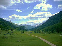 La val Duron, vallée latérale du val di Fassa.