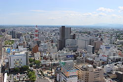 View of central Koriyama