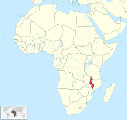 Карта на Malawi