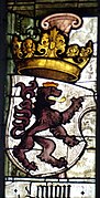 Nürnberg St. Sebald - Kaiserfenster Wappen Leon.jpg