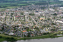 Luftbild einer Stadt