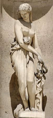 Campaspe si spoglia davanti ad Apelle per ordine di Alessandro (1883), Parigi, facciata nord del Cortile quadrato del palazzo del Louvre.