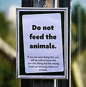 Sign, Belfast Zoo - geograph.org.uk - 1766965.jpg