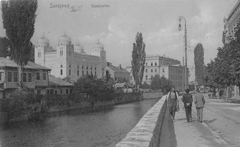 File:1914 photo of an Ashkenazic synagogue in Sarajevo.png