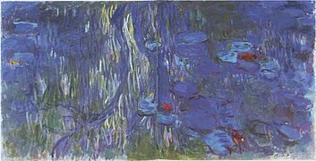 Nympheas, reflets de saule - Water-Lilies, Reflections of Weeping Willows (1916-19) Claude Monet - Chichu Museum of Art (W 1857).jpg