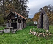 Wetterschutzhütte am Radfernweg Ochsenweg in Neumünster