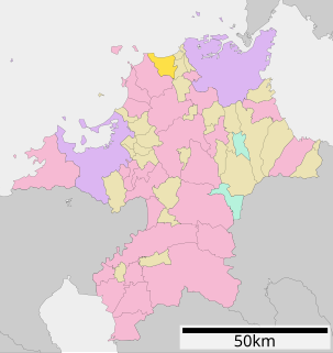 岡垣町位置図