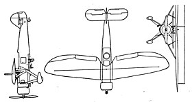 vue en plan de l’avion