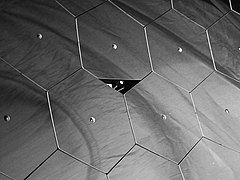 Mirrors of the fluorescence detector at Pierre Auger Observatory in Argentina