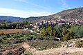 Vista xeneral de Casasaltas (Valencia), dende'l Mirador, con detalle de cultivos.