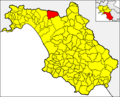 Collocatio finium Municipii in Provincia Salernitana.