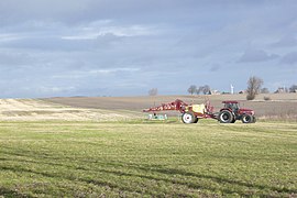 Case IH tractor with Hardi field sprayer, Lolland.jpg