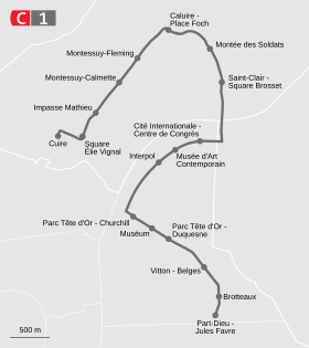 Voir la carte de la ligne.