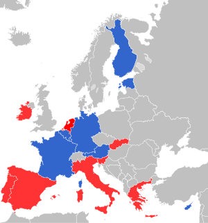 Unscheduled change of governments in EU countries due to the debt crisis