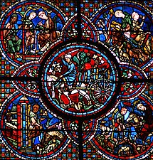 La Vie de saint Lubin (1er quart du XIIIe siècle), cathédrale Notre-Dame de Chartres.