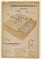 1868 patent drawing for the Sholes, Glidden, and Soule typewriter