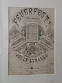 Titelseite der Erstausgabe der Polka „Feuerfest“ von Josef Strauss