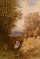 Pont rustique dans le parc de Mariemont (vers 1870 ?)