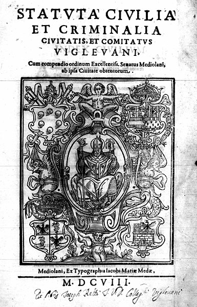 File:– Statuta civilia et criminalia civitatis et comitatus Viglevani, 1608 – BEIC 10362456.jpg