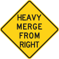 W4-7R Heavy merge from right