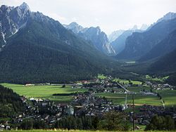 Toblach sijaitsee laaksossa