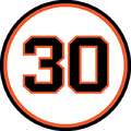 Orlando Cepeda (1B). Retirado el 11 de julio de 1999.