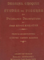 Dessins, croquis, études de figures des peintures décoratives de Jean Alfred Marioton 1905.