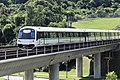 A Kawasaki Heavy Industries & CRRC Qingdao Sifang C151C approaching Bukit Batok MRT station in 2022.