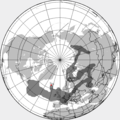 Распространение облака пепла к 19 апреля 2010 18:00 UTC.[28]