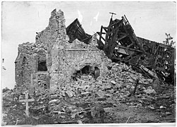 Ruines de l'église d'Hartennes