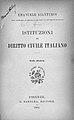 Istituzioni di diritto civile italiano, 1904