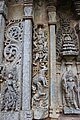 Wall bas-relief depicting Vishnu carried by Garuda