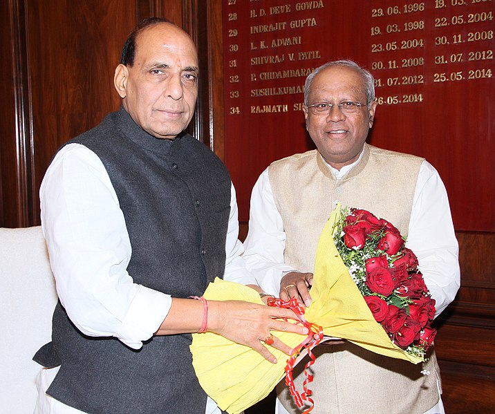 File:The Minister of State for Heavy Industries & Public Enterprises, Shri G.M. Siddeshwara calling on the Union Home Minister, Shri Rajnath Singh, in New Delhi on January 23, 2015.jpg