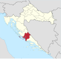 Collocatio finium regionis in Croatia.