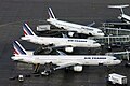 Aviones de Air France na Terminal 2F