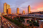 Thumbnail for File:Bangkok skytrain sunset.jpg