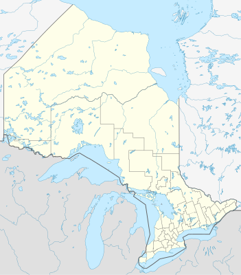 Asendikaart Kanada/Ontario