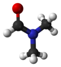 Kugle-og-pind-model af dimethylformamid