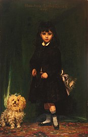 Carolus-Duran: Marie-Anne, la fille de l'artiste 1874