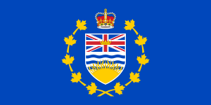 Flag of the Lieutenant-Governor of British Columbia / Drapeau du lieutenant-gouverneur de la Colombie-Britannique