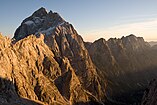 The north side of the Jalovec in the Julian Alps, Slovenia.