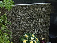 Grób Stanisława Szwalbego na cmentarzu Wojskowym na Powązkach w Warszawie