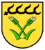 Stetten auf den Fildern („In Gold pfahlweise eine schwarze Hirschstange und zwei schräg gekreuzte, grüne Kornhalme mit äußerem Blatt und silbernen Grannen.“)