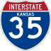 Interstate 35 marker