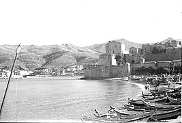 Baie de Collioure des Pyrénées-Orientales, en 1950.