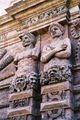 Porta Nuova city gate in Palermo (16th century). Detail: enslaved Muslims, captured duringh Charles V's conquest of Tunis, as telamons.