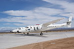 Het ruimtevliegtuig SpaceShipTwo