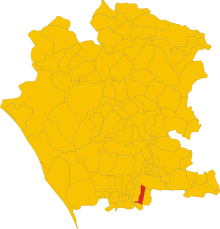 Map of comune of Succivo (province of Caserta, region Campania, Italy).svg